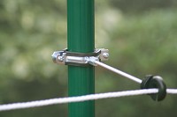 PAALKLEM RVS/INOX, VOOR 30-60 MM PAAL M